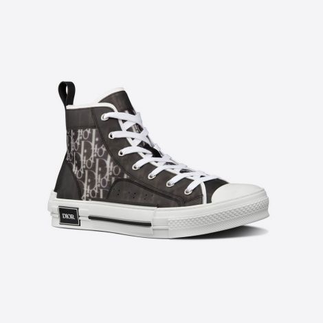 Dior Ayakkabı B23 High Top Siyah - Christian Dior Ayakkabi B23 High Top Sneaker Black And White Siyah
