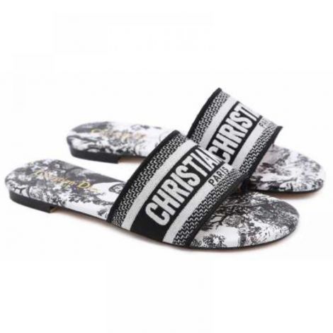 Dior Terlik Dway Siyah - Christian Dior Dway Slide Christian Dior Kadin Terlik Christian Dior Terlik Siyah