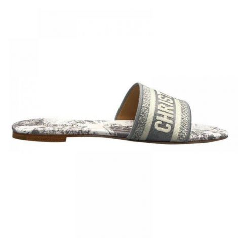 Dior Terlik Gri - Christian Dior Women Slipper Christian Dior Kadin Terlik Christian Dior Terlik Gri