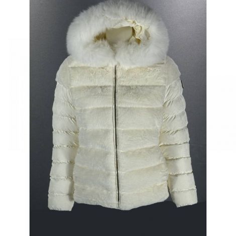 Moncler Peluş Mont Beyaz - Moncler Mont Moncler Kadin Mont Moncler Women Down Jacket Moncler Pelus Mont Beyaz
