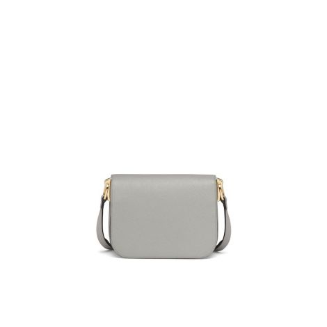Prada Çanta Saffiano Gri - Prada Canta Saffiano Leather Prada Embleme Bag Cloudy Gray Gri