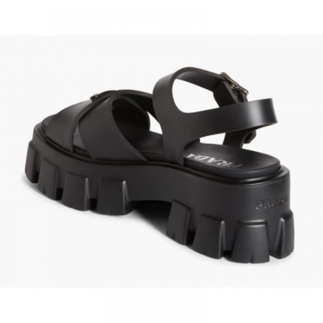 Prada Sandalet Monolith Platform Siyah - Prada Kadin Sandalet Prada Sandalet Prada Women Sandals Prada Sandals Prada Monolith Platform Sandalet Siyah