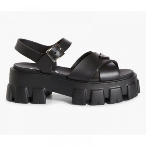 Prada Sandalet Monolith Platform Siyah - Prada Kadin Sandalet Prada Sandalet Prada Women Sandals Prada Sandals Prada Monolith Platform Sandalet Siyah