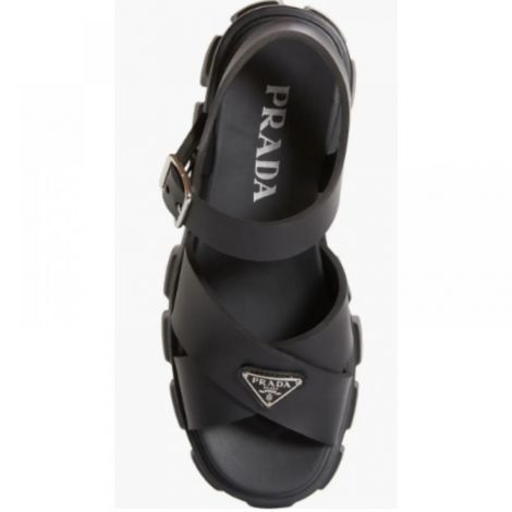 Prada Sandalet Monolith Platform Siyah - Prada Kadin Sandalet Prada Sandalet Prada Women Sandals Prada Sandals Prada Monolith Platform Sandalet Siyah