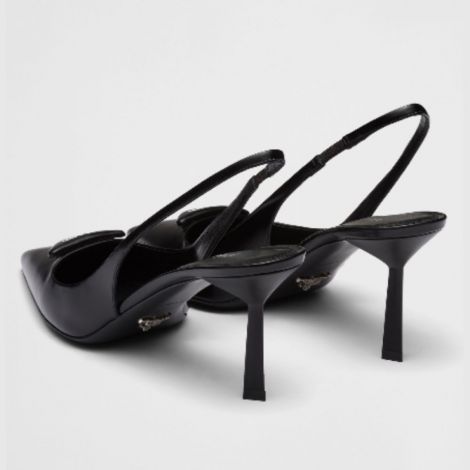 Prada Topuklu Ayakkabı Rugan Siyah - Prada Topuklu Ayakkabi Prada Kadin Ayakkabi Siyah