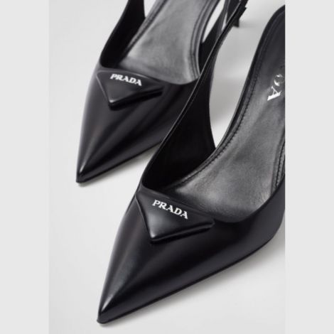 Prada Topuklu Ayakkabı Rugan Siyah - Prada Topuklu Ayakkabi Prada Kadin Ayakkabi Siyah
