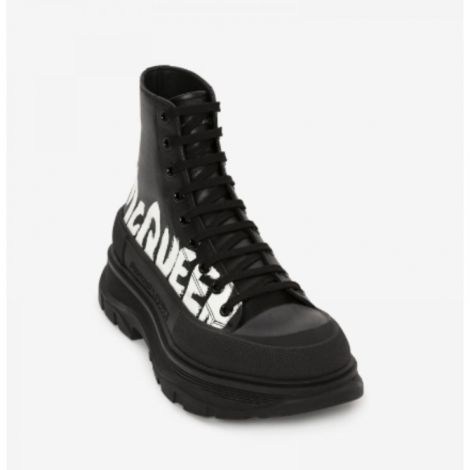 Alexander McQueen Bot Tread Slick Siyah - Alexander Mcqueen Bot Alexander Mcqueen Tread Slick Boot Alexander Mcqueen Siyah