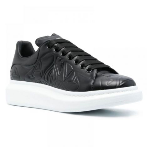 Alexander McQueen Ayakkabı Debossed Logo Siyah - Alexander Mcqueen Erkek Ayakkabi Alexander Mcqueen Erkek Sneakers Alexander Mcqueen Men Shoes Alexander Mcqueen Oversized Debossed Logo Sneakers Siyah