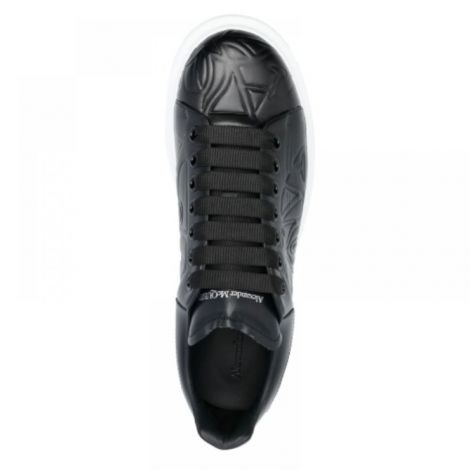 Alexander McQueen Ayakkabı Debossed Logo Siyah - Alexander Mcqueen Erkek Ayakkabi Alexander Mcqueen Erkek Sneakers Alexander Mcqueen Men Shoes Alexander Mcqueen Oversized Debossed Logo Sneakers Siyah