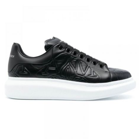 Alexander McQueen Ayakkabı Debossed Logo Siyah - Alexander Mcqueen Erkek Ayakkabi Alexander Mcqueen Erkek Sneakers Alexander Mcqueen Men Shoes Alexander Mcqueen Oversized Debossed Logo Sneakers Siyah