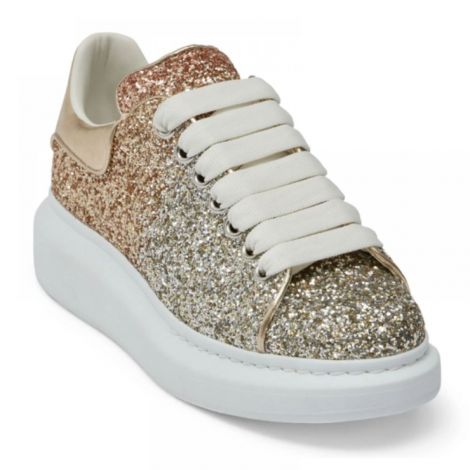 Alexander McQueen Ayakkabı Oversized Glitter Chunky Sarı - Alexander Mcqueen Kadin Ayakkabi Alexander Mcqueen Ayakkabi Alexander Mcqueen Women Sneaker Alexander Mcqueen Women Shoes Alexander Mcqueen Oversized Glitter Chunky Sneakers Sari
