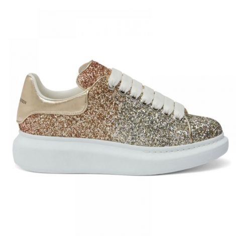 Alexander McQueen Ayakkabı Oversized Glitter Chunky Sarı - Alexander Mcqueen Kadin Ayakkabi Alexander Mcqueen Ayakkabi Alexander Mcqueen Women Sneaker Alexander Mcqueen Women Shoes Alexander Mcqueen Oversized Glitter Chunky Sneakers Sari