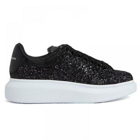 Alexander McQueen Ayakkabı Payetli Siyah - Alexander Mcqueen Oversize Sneaker Alexander Mcqueen Kadin Ayakkabi Alexander Mcqueen Women Shoes Alexander Mcqueen Payetli Ayakkabi Siyah
