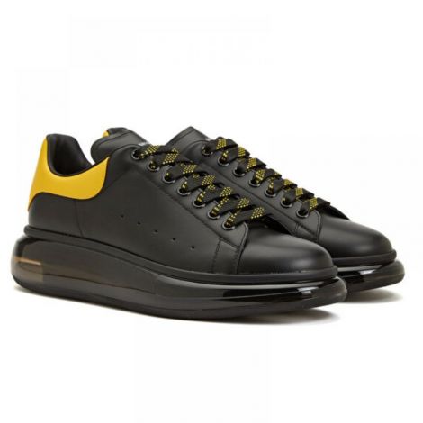 Alexander McQueen Ayakkabı Oversized Sneakers Siyah - Alexander Mcqueen Sari Siyah Ayakkabi Alexander Mcqueen Erkek Ayakkabi Siyah