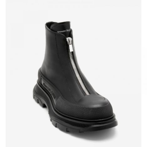 Alexander McQueen Bot Siyah - Alexander Mcqueen Tread Slick Zip Boot Alexander Mcqueen Bot Siyah