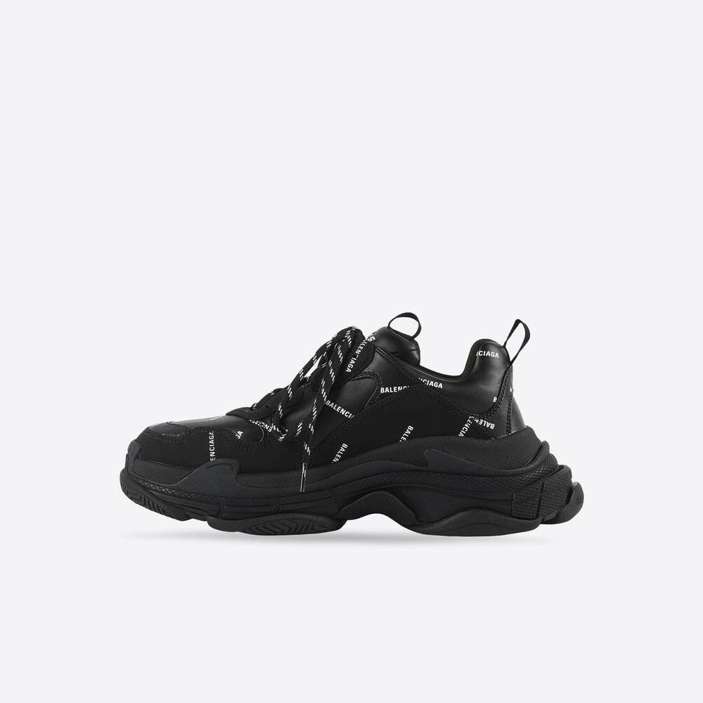 Balenciaga Ayakkabı Allover Siyah Erkek | Outlet Brand Store