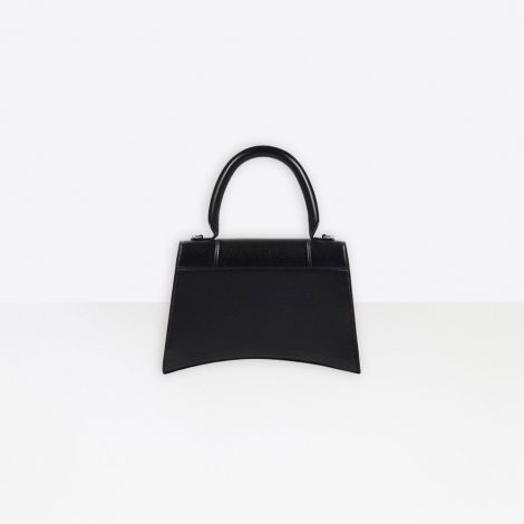 Balenciaga Çanta Hourglass Siyah - Balenciaga Canta Hourglass Handbags Top Handle Bag Siyah