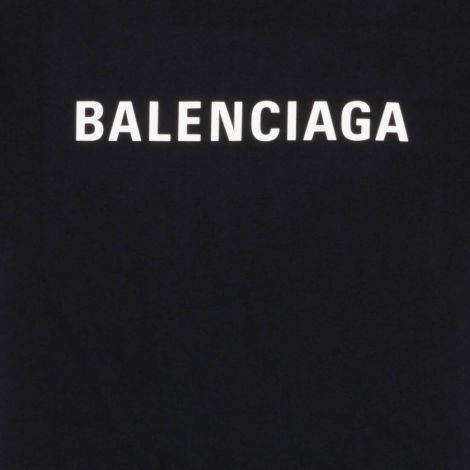 Balenciaga Tişört Large Fit Siyah - Balenciaga Large Fit Wiyah