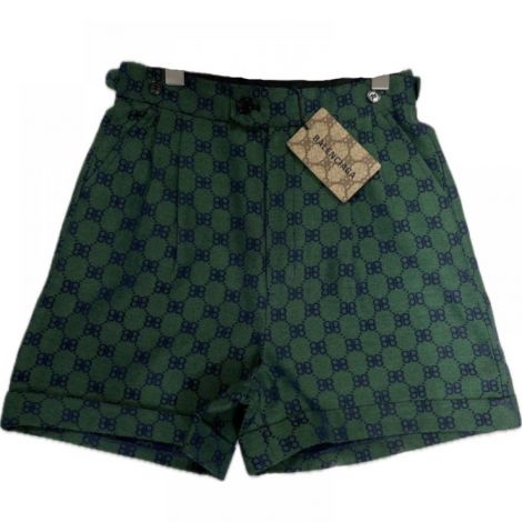 Balenciaga Şort Yeşil - Balenciaga Sort Balenciaga Kadin Sort Balenciaga Woman Short 9926 Yesil