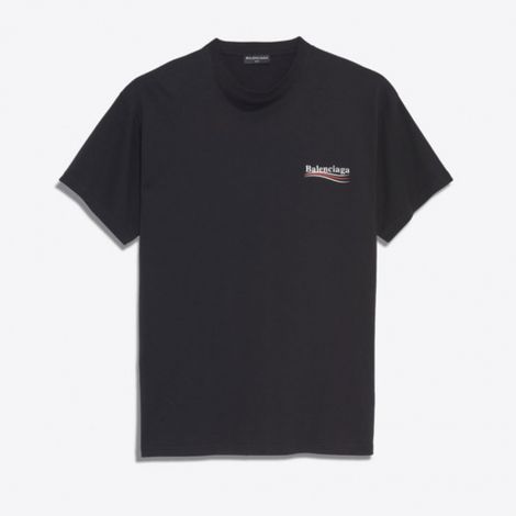 Balenciaga Tişört Colour Siyah - Balenciaga Tisort Erkek Colour T Shirt Siyah