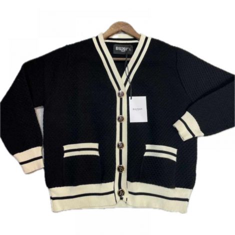 Balmain Hırka Siyah - Balmain Hirka Balmain Kadin Hirka 2777 Siyah