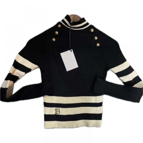 Balmain Bluz Siyah - Balmain Kadin Bluz Balmain Bluz 2774 Siyah