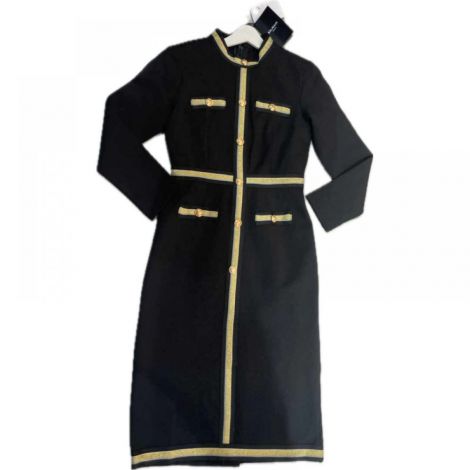Balmain Elbise Siyah - Balmain Kadin Elbise Balmain Elbise 3591 Siyah