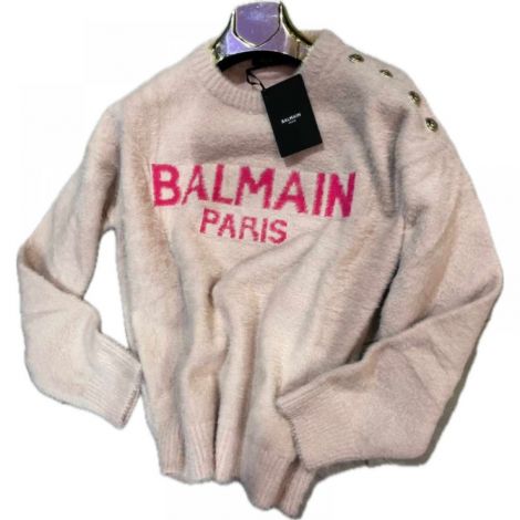 Balmain Sweatshirt Pembe - Balmain Sweatshirt Balmain Kadin Sweatshirt 3596 Pembe