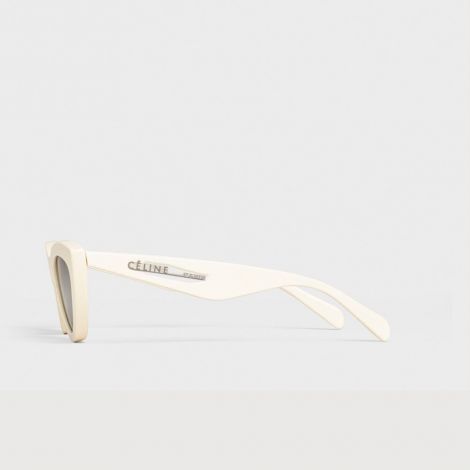 Celine Gözlük Cat Eye Beyaz - Celine Gozluk Cat Eye Sunglasses In Acetate Beyaz