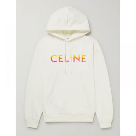 Celine Hoodie Beyaz - Celine Hoodie Celine Kapusonlu Sweatshirt Celine Sweatshirt 1 Beyaz