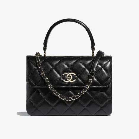 Chanel Çanta Flap Siyah - Chanel Canta Bag Sapli Kapakli Canta Kuzu Derisi Ve Altin Detaylar 17 25 12 Black Siyah