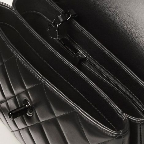 Chanel Çanta Flap Siyah - Chanel Canta Bag Sapli Kapakli Canta Kuzu Derisi Ve Siyah Metal 17 25 12 Black Siyah