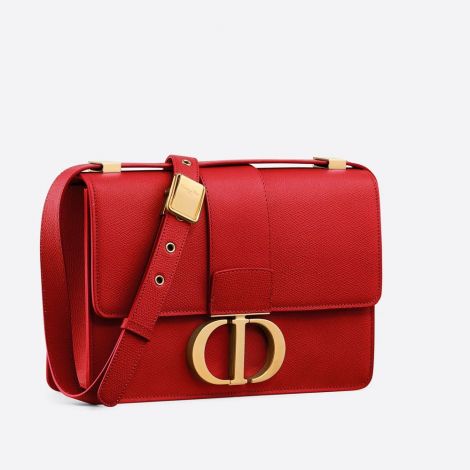 Dior Çanta 30 Montaigne Kırmızı - Dior Canta 30 Montaigne Calfskin Bag Red Kirmizi