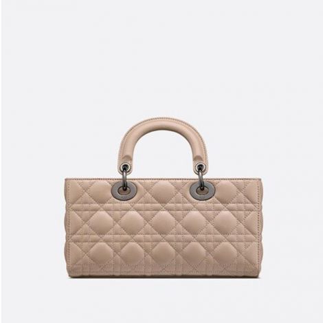 Dior Çanta Lady D Joy Krem - Dior Canta Lady D Joy Bag Hazelnut Cannage Lambskin Krem