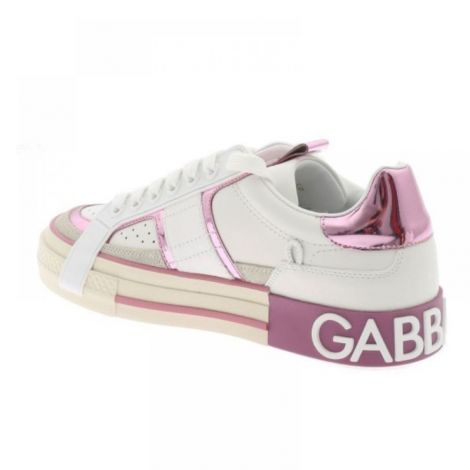Dolce Gabbana Ayakkabı Beyaz - Dolce Gabbana Ayakkabi Dolce Gabbana Sneakers Dolce Gabbana Kadin Ayakkabi Pembe Beyaz