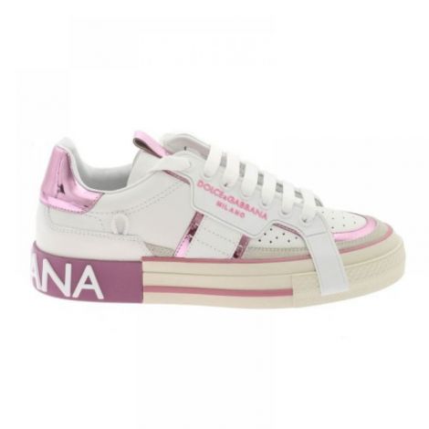 Dolce Gabbana Ayakkabı Beyaz - Dolce Gabbana Ayakkabi Dolce Gabbana Sneakers Dolce Gabbana Kadin Ayakkabi Pembe Beyaz
