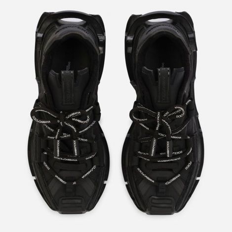 Dolce Gabbana Ayakkabı Space Siyah - Dolce Gabbana Ayakkabi Erkek Mixed Material Space Sneakers Black Siyah