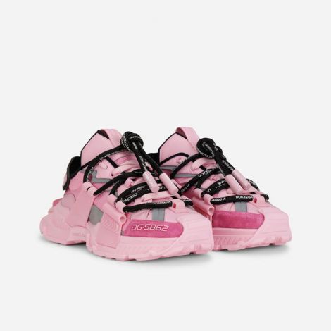 Dolce Gabbana Ayakkabı Space Pembe - Dolce Gabbana Ayakkabi Mixed Material Space Sneakers Multicolor Pembe