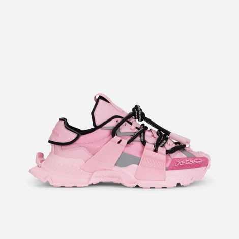 Dolce Gabbana Ayakkabı Space Pembe - Dolce Gabbana Ayakkabi Mixed Material Space Sneakers Multicolor Pembe