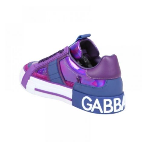Dolce Gabbana Ayakkabı Custom 2.Zero Mor - Dolce Gabbana Custom 2.zero Sneakers Dolce Gabbana Kadin Ayakkabi Mor