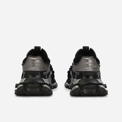 Dolce Gabbana Ayakkabı Space Siyah - Dolce Gabbana Erkek Ayakkabi Mixed Materials Space Sneakers Silver Siyah