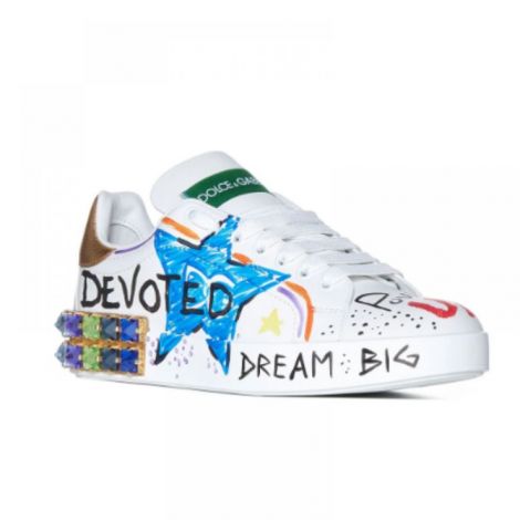 Dolce&Gabbana Ayakkabı Portofino Sneakers Multicolor - Dolce Gabbana Kadin Ayakkabi Dolce Gabbana Multicolor Ayakkabi Dolce Gabbana Sneakers Dolce Gabbana Portofino Ayakkabi Multicolor