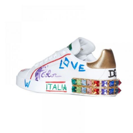 Dolce&Gabbana Ayakkabı Portofino Sneakers Multicolor - Dolce Gabbana Kadin Ayakkabi Dolce Gabbana Multicolor Ayakkabi Dolce Gabbana Sneakers Dolce Gabbana Portofino Ayakkabi Multicolor