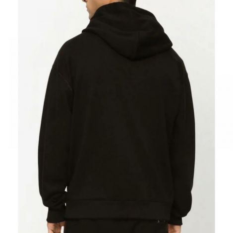 Dolce Gabbana Sweatshirt Siyah - Dolce Gabbana Dg Essentials Jersey Hoodie Dolce Gabbana Erkek Sweatshirt Dolce Gabbana Kapusonlu Sweatshirt Siyah