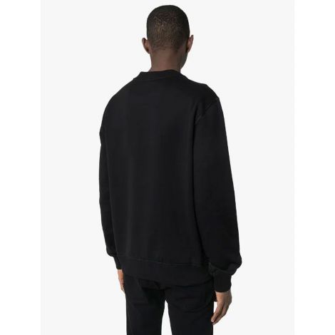 Dolce Gabbana Sweatshirt Plaque Logo Siyah - Dolce Gabbana Sweat A Plaque Logo Item Sweatshirt Black Erkek Siyah