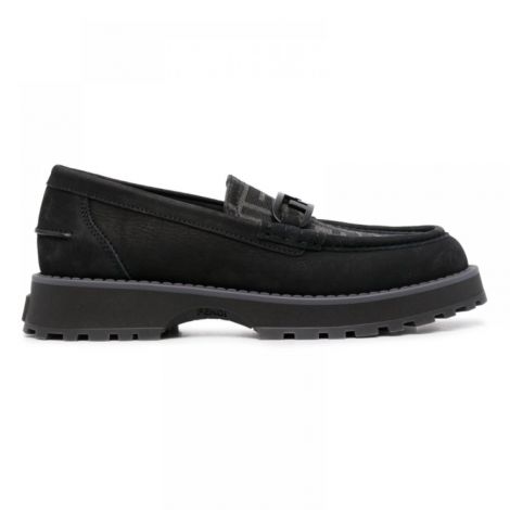 Fendi Ayakkabı Logo Baskılı Loafer Siyah - Fendi Erkek Ayakkabi Fendi Ayakkabi Fendi Men Loafer Fendi Loafer Fendi Logo Print Loafers Siyah