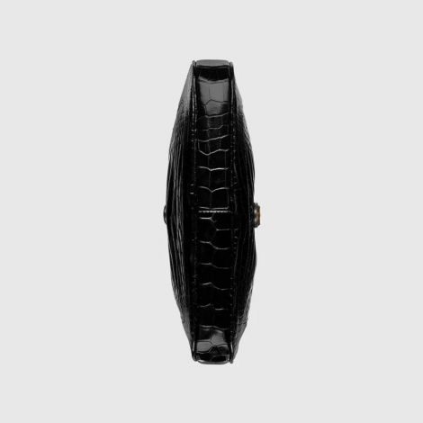Gucci Çanta Jackie 1961 Siyah - Gucci Bag Canta Jackie 1961 Crocodile Small Shoulder Bag Black Siyah