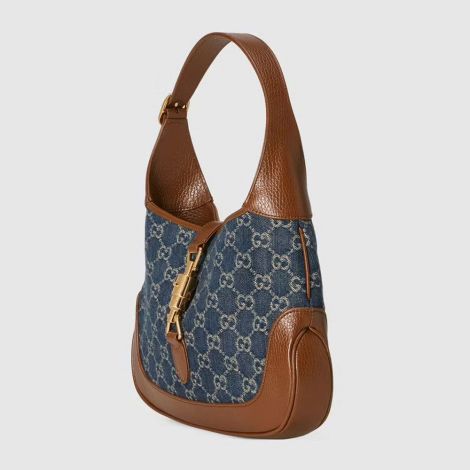 Gucci Çanta Jackie 1961 Mavi - Gucci Canta 2021 Jackie 1961 Small Shoulder Bag Blue Ivory Mavi