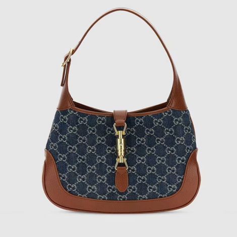 Gucci Çanta Jackie 1961 Mavi - Gucci Canta 2021 Jackie 1961 Small Shoulder Bag Blue Ivory Mavi