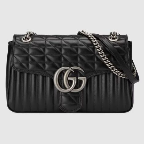 Gucci Çanta GG Marmont Medium Siyah - Gucci Canta 22 Handbags Shoulder Bags For Women Gg Marmont Medium Shoulder Bag Black Siyah